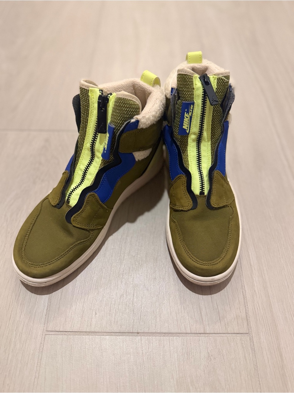 Nike Air Jordan 1 High Zip Utility Pack Olive Green Women’s 8
